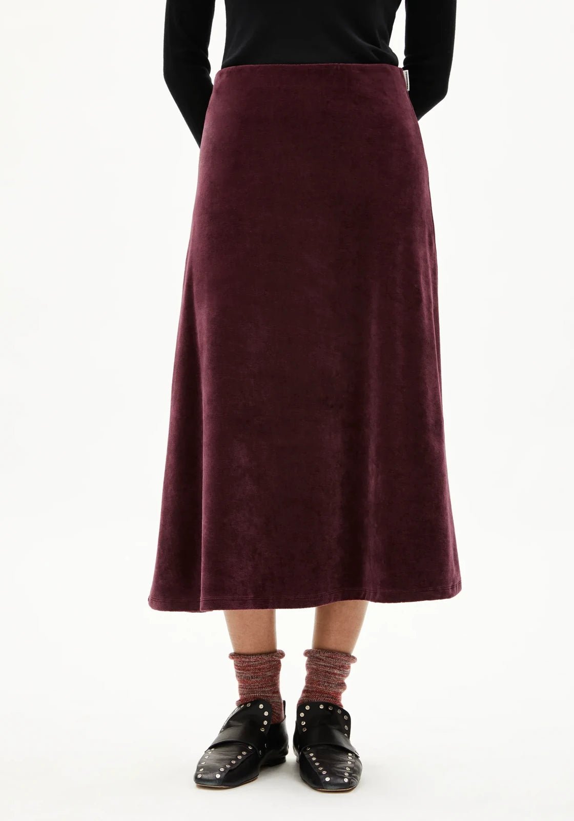 ARMEDANGELS - VOLAGAA VELVET Rock • dark cranberry - Rock - ROSA ECK