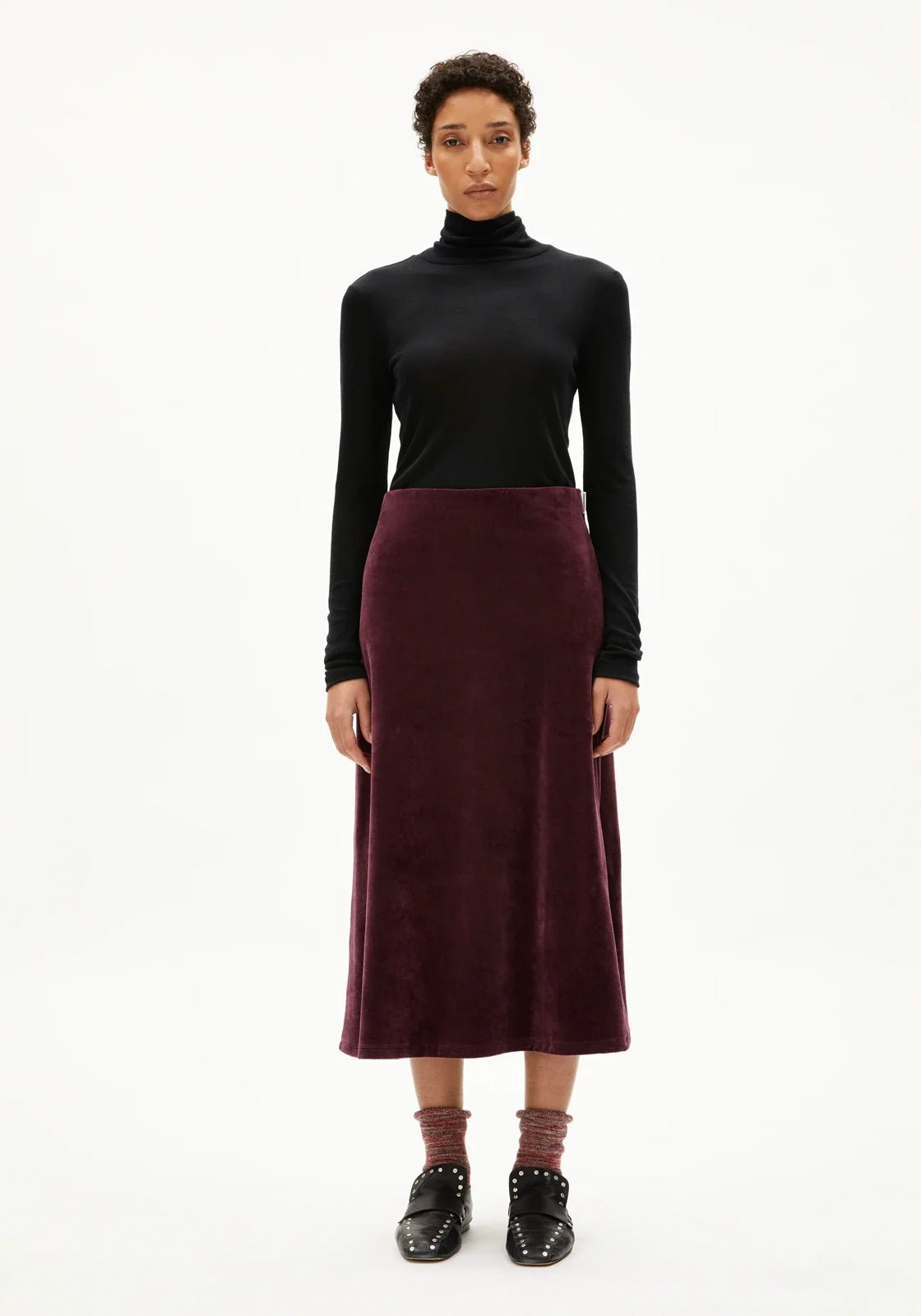 ARMEDANGELS - VOLAGAA VELVET Rock • dark cranberry - Rock - ROSA ECK