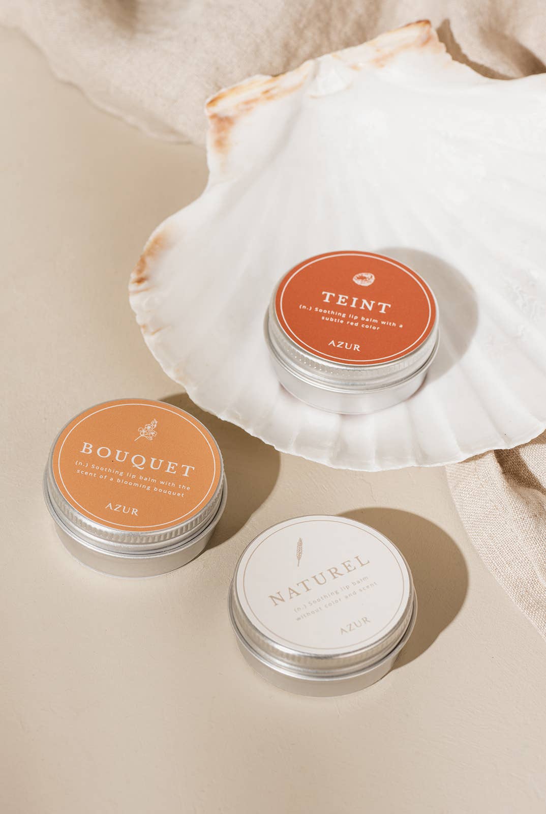 Azur Natural Bodycare - NATUREL Natürlicher Lippenbalsam - ROSA ECK - Gelb, ,