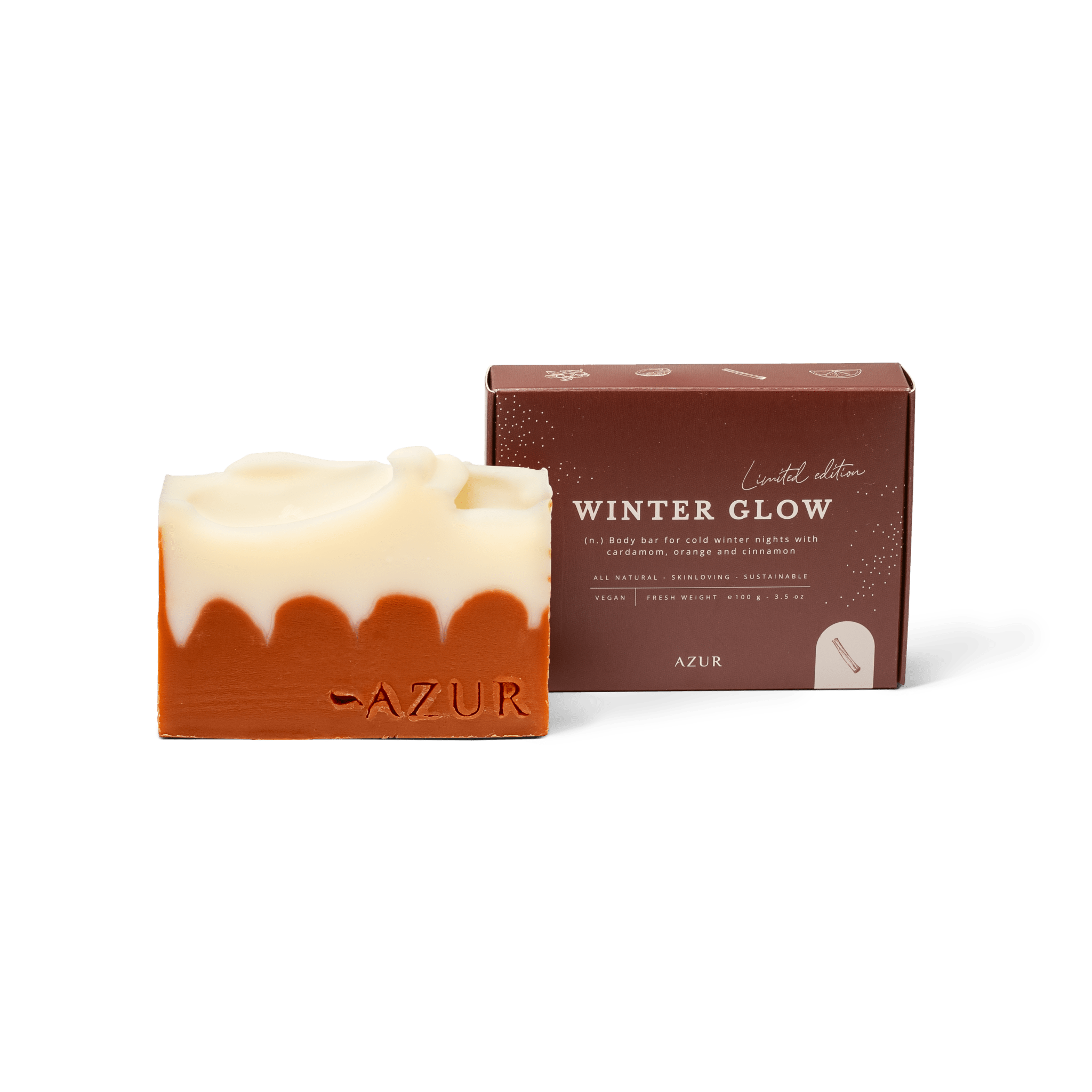 Azur Natural Bodycare - WINTER GLOW Weihnachtsseife (Limitierter Auflage) - ROSA ECK - Seife, ,