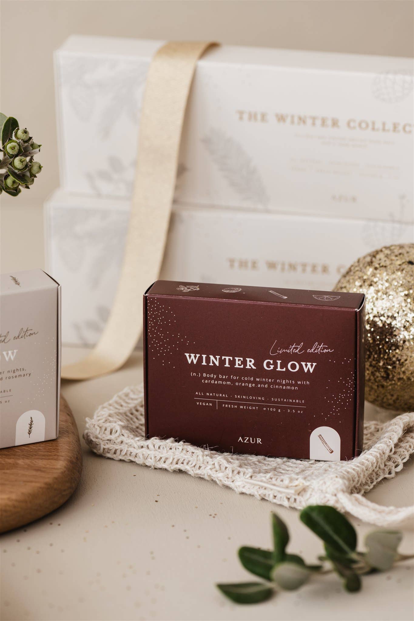 Azur Natural Bodycare - WINTER GLOW Weihnachtsseife (Limitierter Auflage) - ROSA ECK - Seife, ,