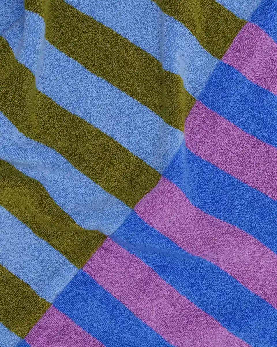 BAGGU - Badetuch aus Bio - Baumwolle • Cabana Stripe Mix - Handtuch - ROSA ECK Concept Store