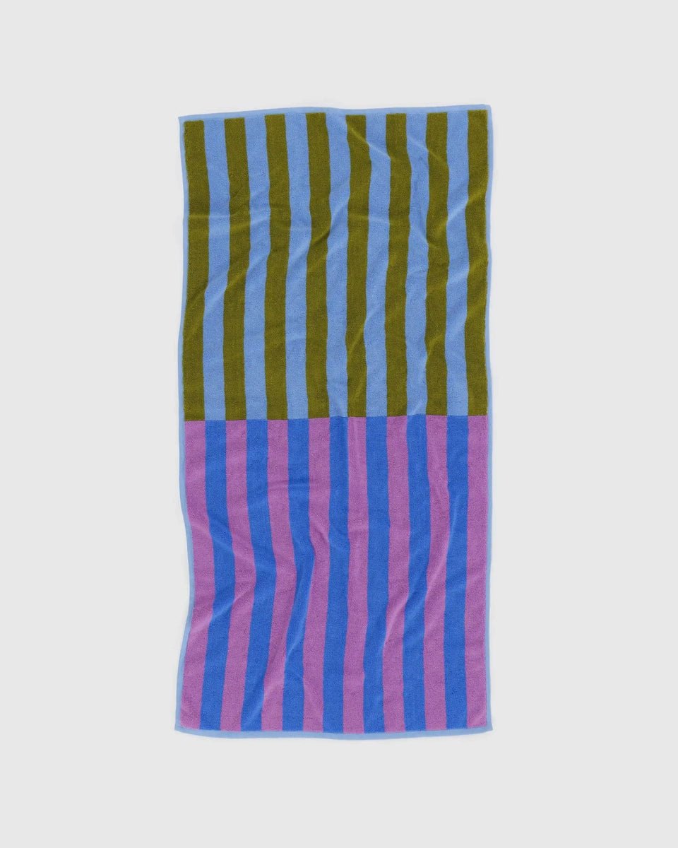 BAGGU - Badetuch aus Bio - Baumwolle • Cabana Stripe Mix - Handtuch - ROSA ECK Concept Store