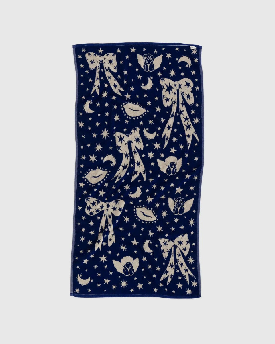 BAGGU - BAGGU Badetuch aus Bio - Baumwolle • Cherub Bows - Handtuch - ROSA ECK Concept Store