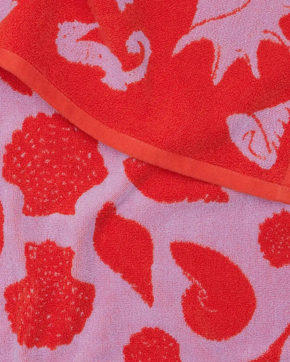 BAGGU - BAGGU Badetuch aus Bio - Baumwolle • Sea Shells - Handtuch - ROSA ECK Concept Store