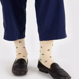 BAGGU - CREW SOCK Socken | Cream Rosette - ROSA ECK - , ,