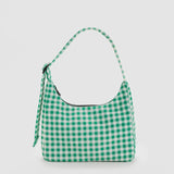 BAGGU - MINI NYLON SHOULDER BAG Schultertasche • Green Gingham - Schultertasche - ROSA ECK Concept Store