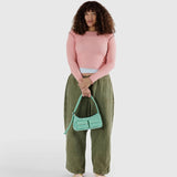 BAGGU - MINI NYLON SHOULDER BAG Schultertasche • Green Gingham - Schultertasche - ROSA ECK Concept Store