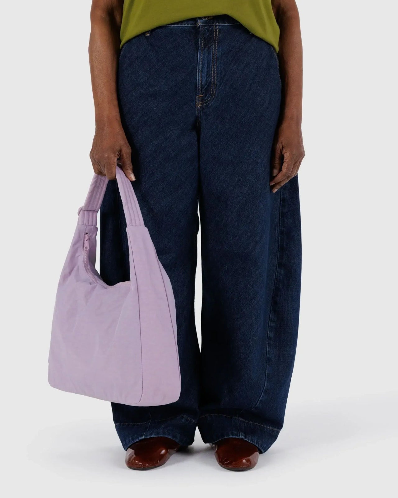 BAGGU - NYLON SHOULDER BAG Schultertaschen • Dusty Pink - Schultertasche - ROSA ECK Concept Store