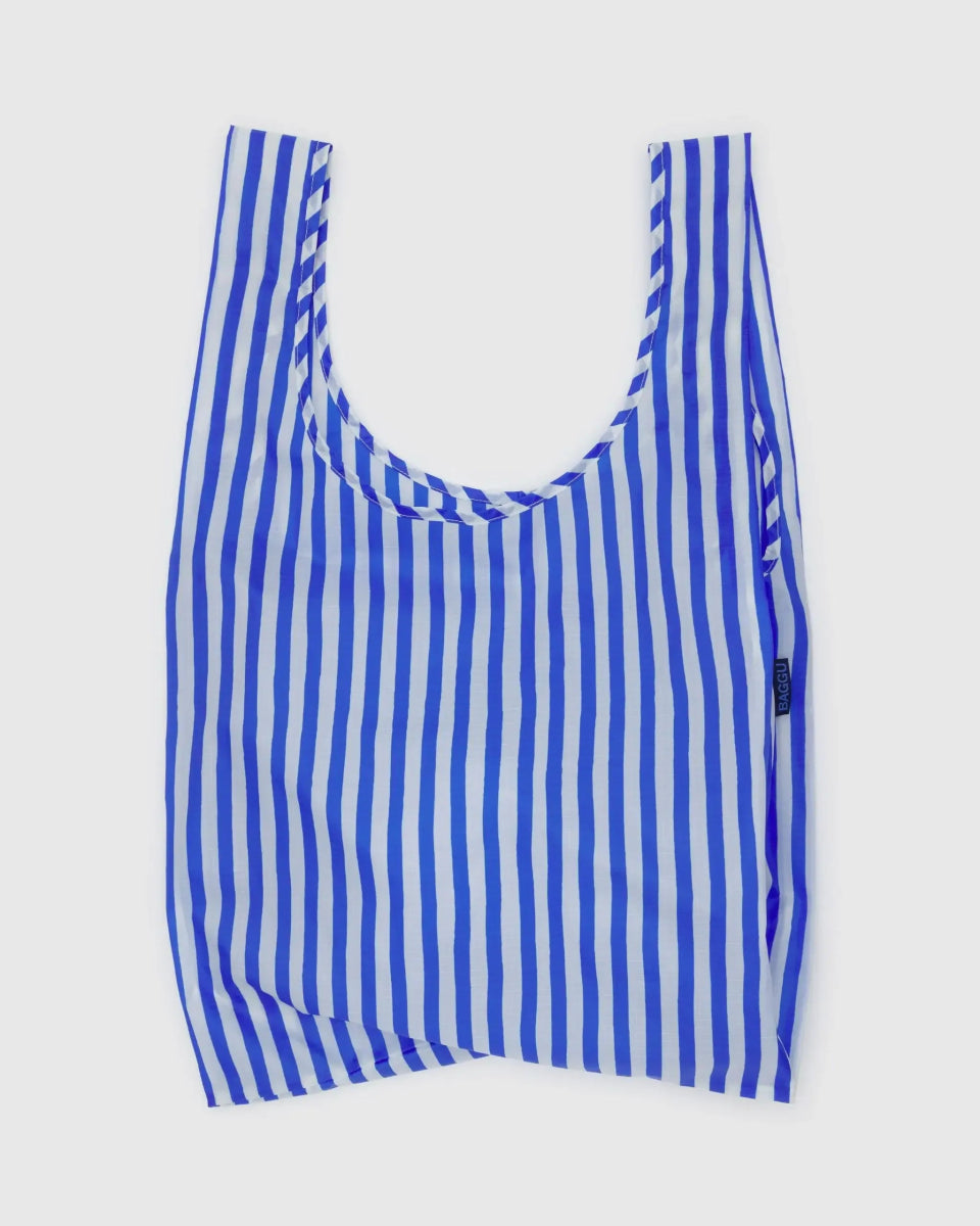 BAGGU - STANDARD BAGGU Einkaufstasche • Blue Painted Stripe - Tasche - ROSA ECK Concept Store