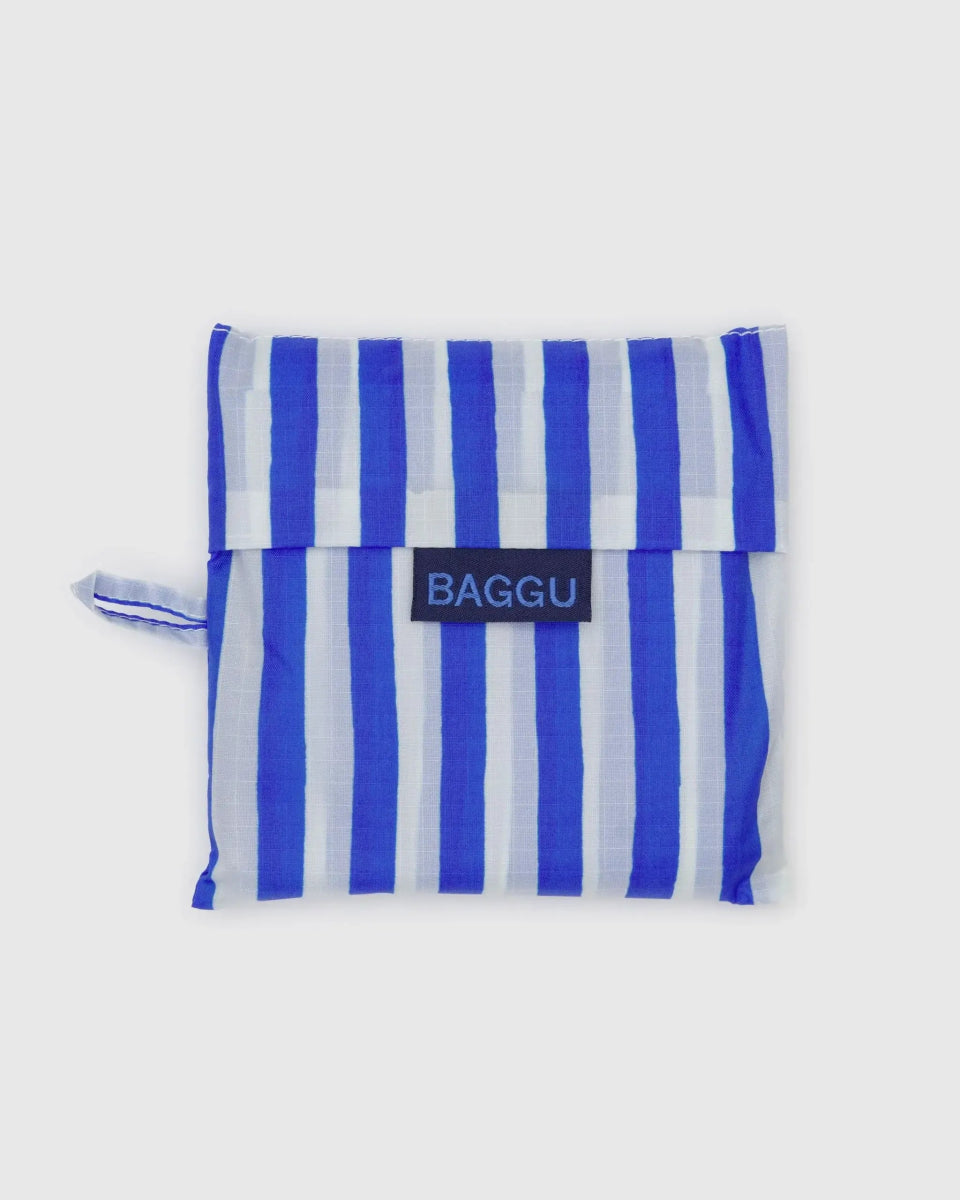 BAGGU - STANDARD BAGGU Einkaufstasche • Blue Painted Stripe - Tasche - ROSA ECK Concept Store