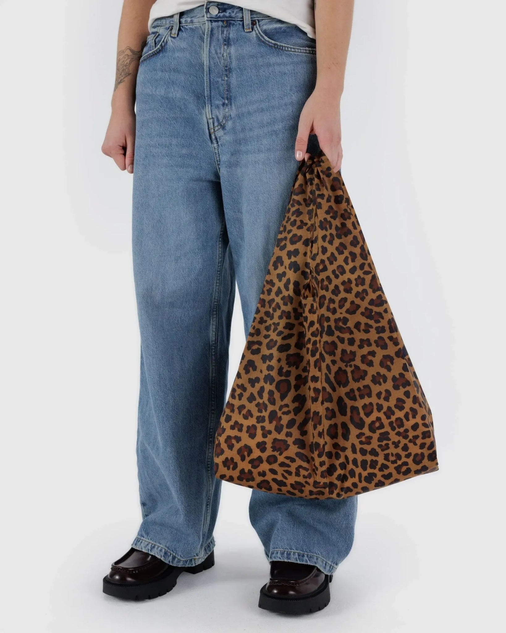 BAGGU - STANDARD BAGGU Einkaufstasche | Leopard - ROSA ECK -