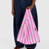 BAGGU - STANDARD BAGGU Einkaufstasche • Pink Painted Stripe - Tasche - ROSA ECK Concept Store