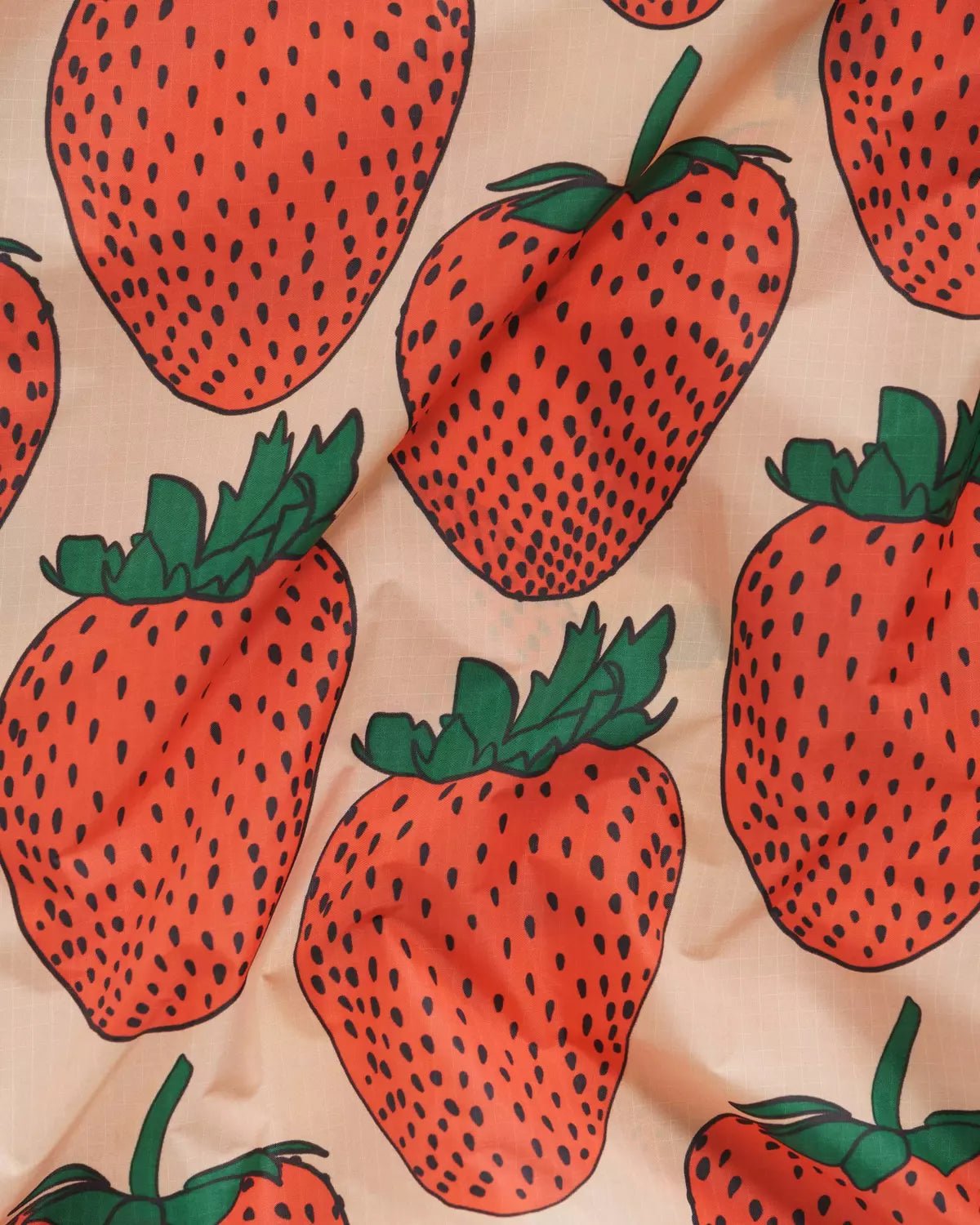 BAGGU - STANDARD BAGGU Einkaufstasche | Strawberry - ROSA ECK - Erdbeeren, Reusable Bag,
