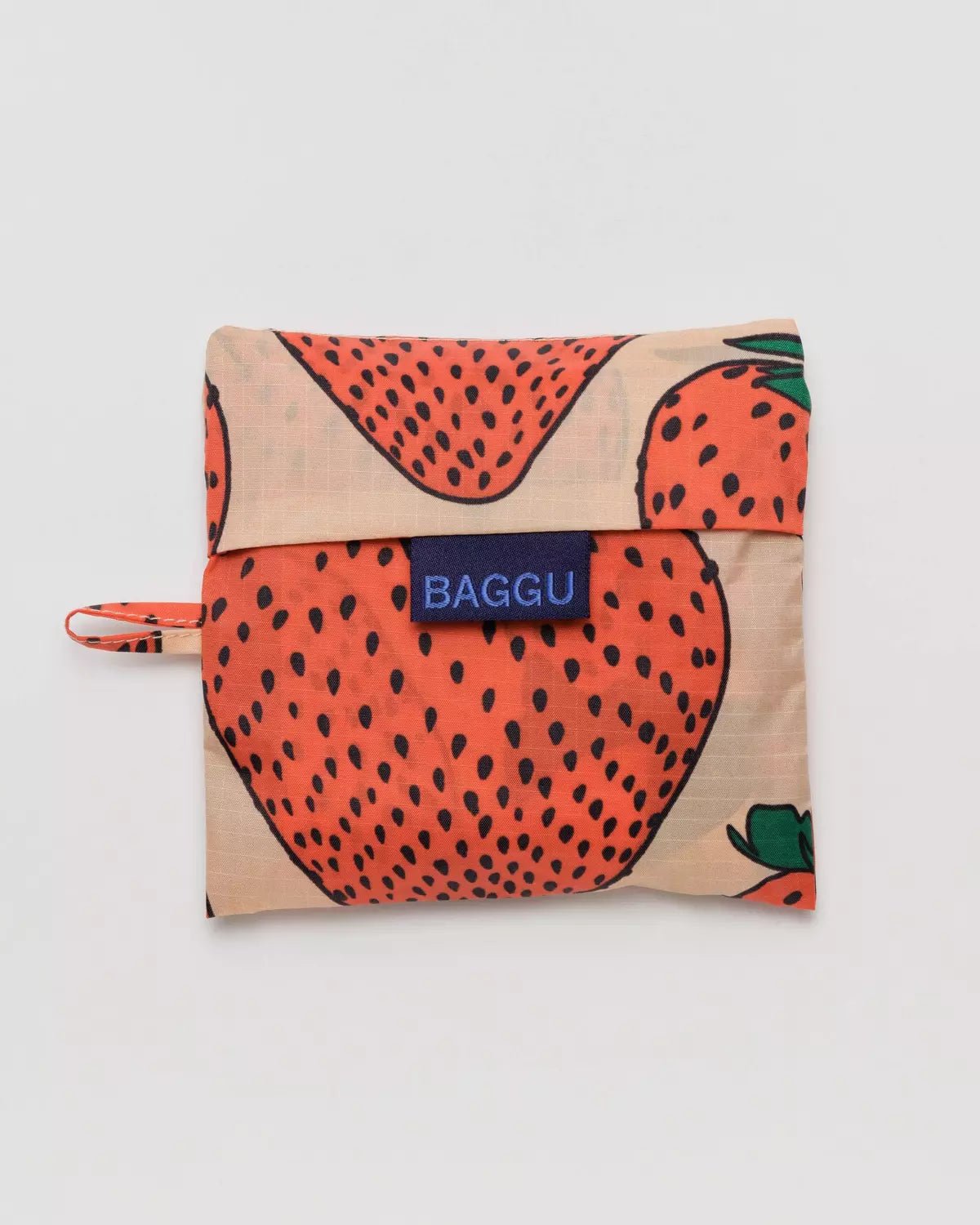 BAGGU - STANDARD BAGGU Einkaufstasche | Strawberry - ROSA ECK - Erdbeeren, Reusable Bag,