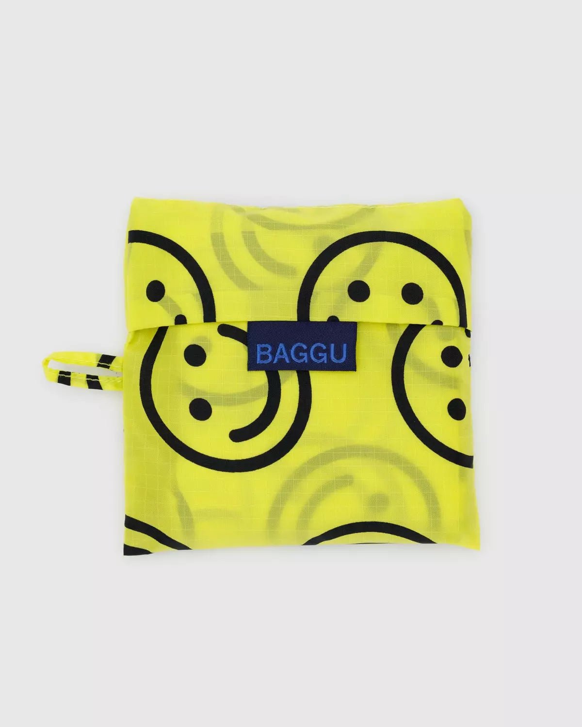 BAGGU - STANDARD BAGGU Einkaufstasche | Yellow Happy - ROSA ECK - Reusable Bag, Smiley,