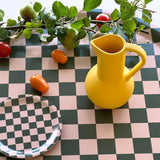 BLU KAT - CHECKER Serviertablett (⌀ 38 cm) | Olive - ROSA ECK - Grün, ,
