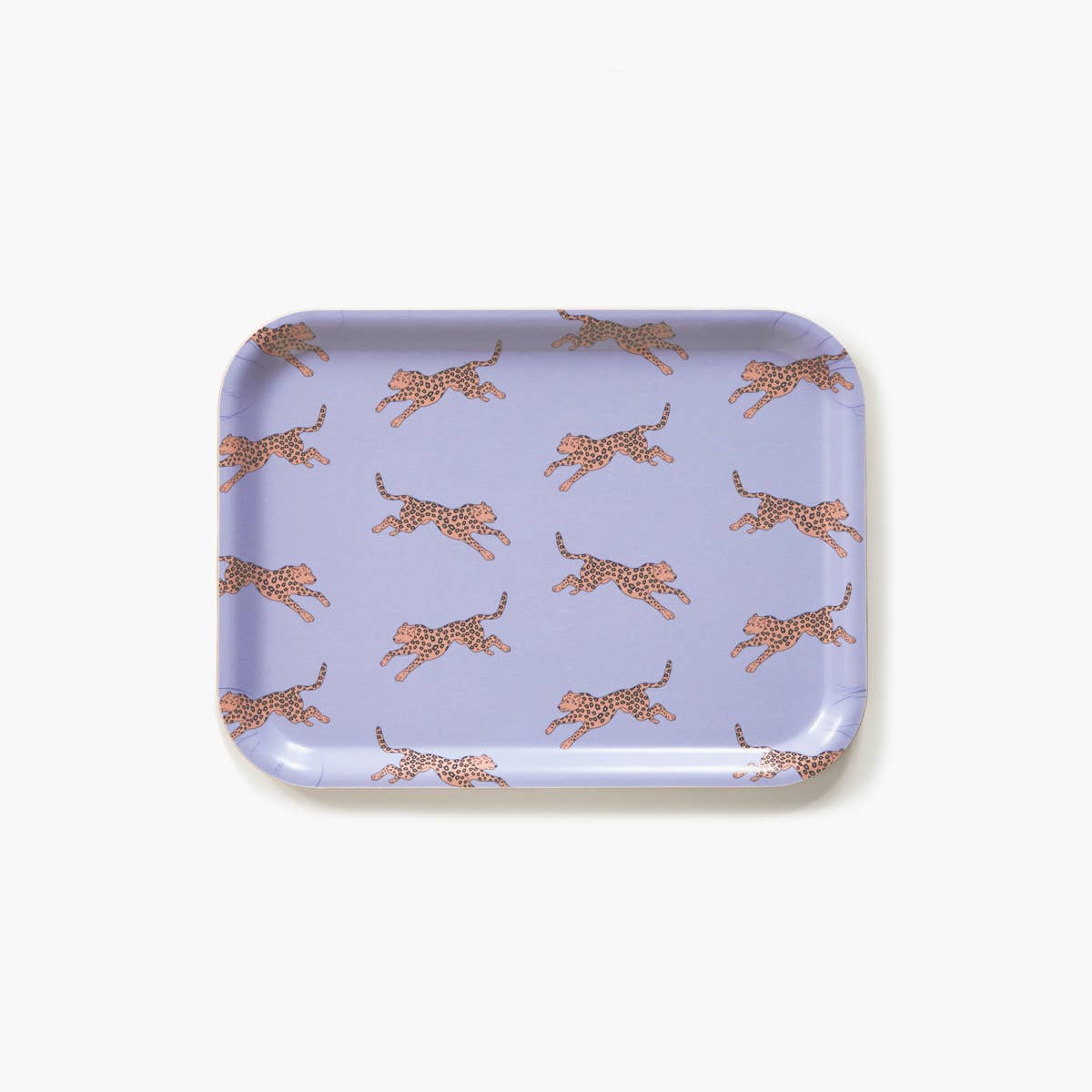 BLU KAT - LILAC LEOPARD Serviertablett (27 × 20 cm) - Serviertablett - ROSA ECK Concept Store