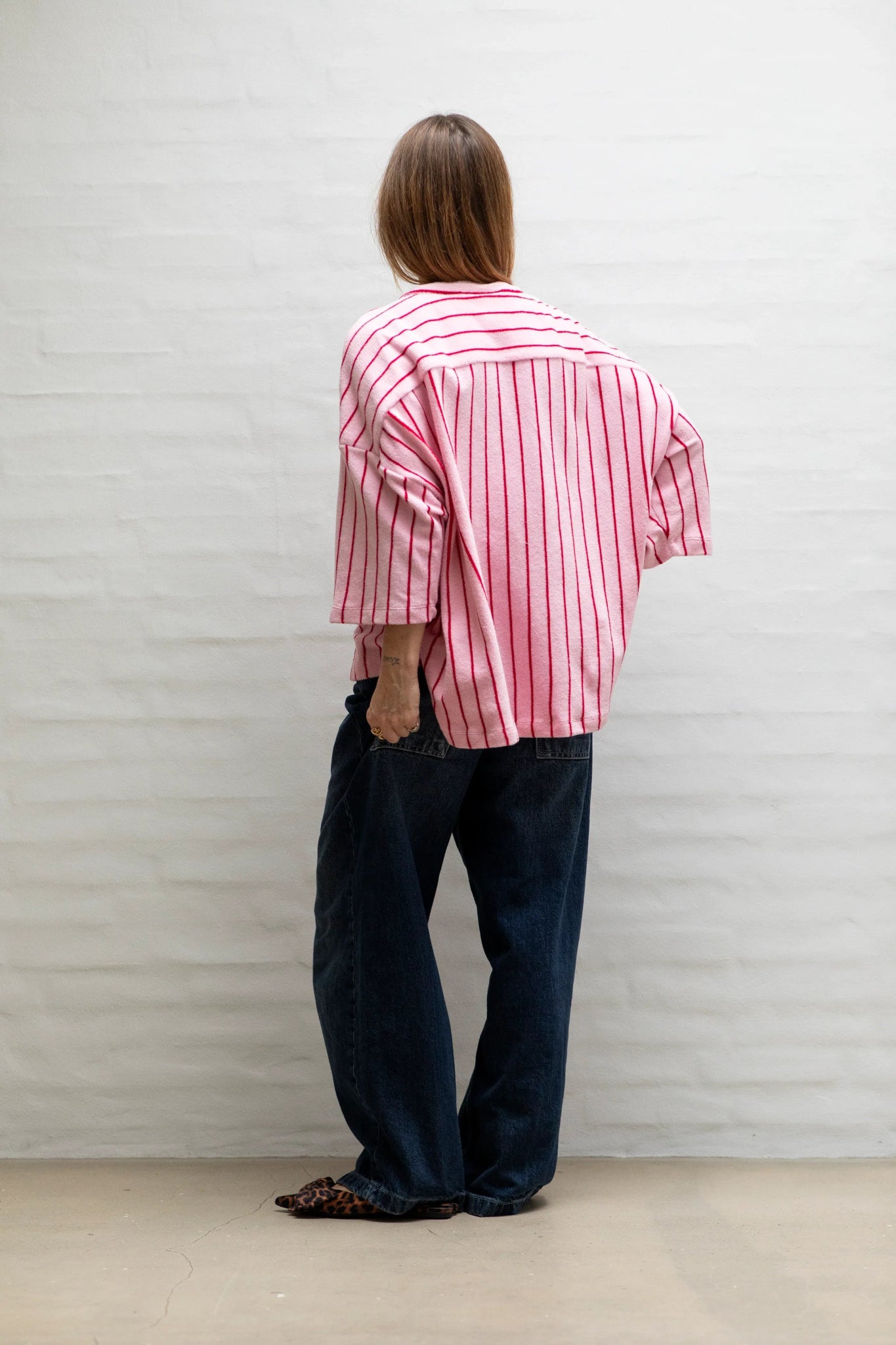 BONGUSTA - NARAM Oversized Shirt | baby pink & ski patrol - Shirt - ROSA ECK -