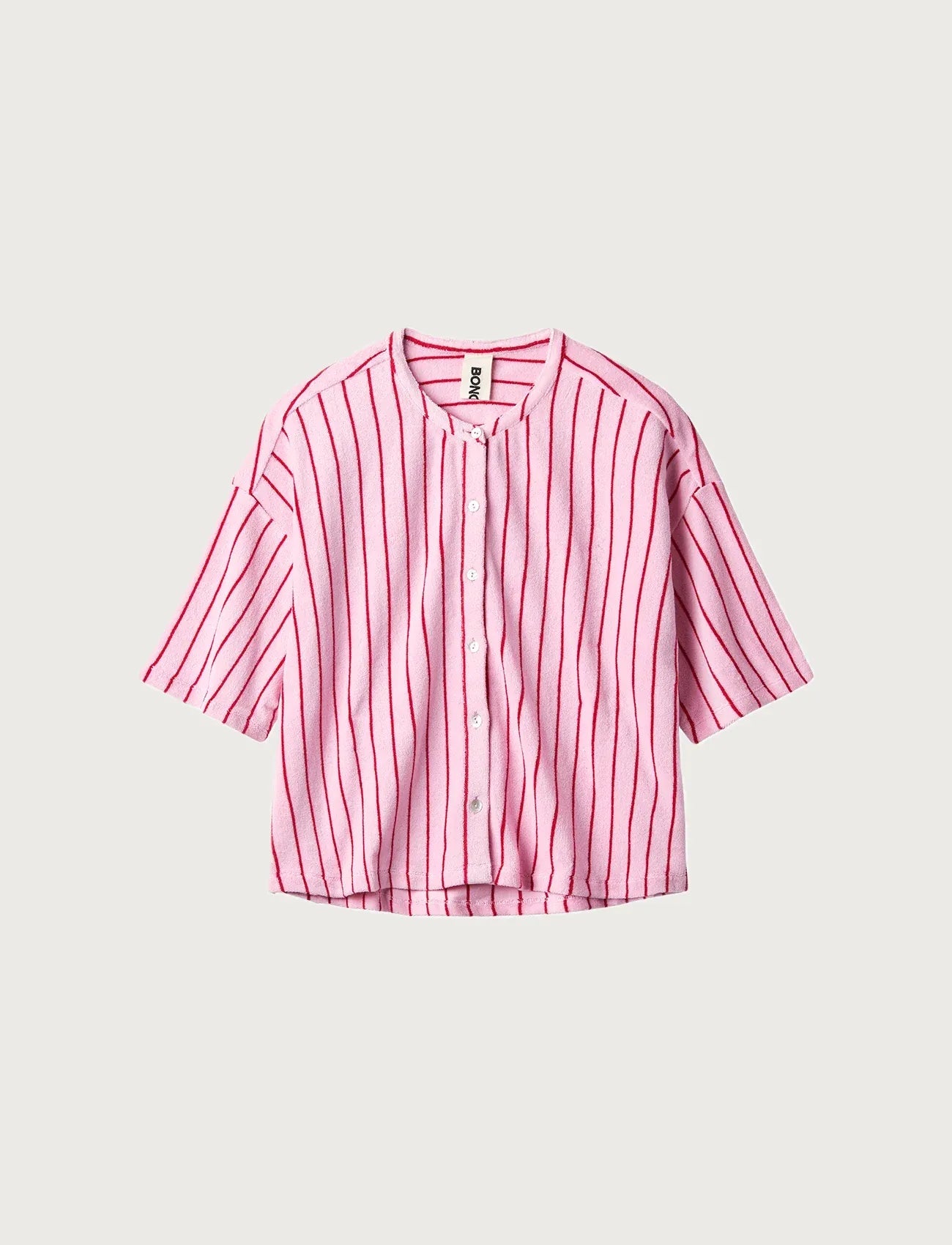 BONGUSTA - NARAM Oversized Shirt | baby pink & ski patrol - Shirt - ROSA ECK -