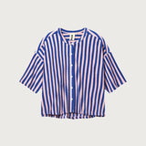 BONGUSTA - NARAM Oversized Shirt | dazzling blue & rose - Shirt - ROSA ECK -