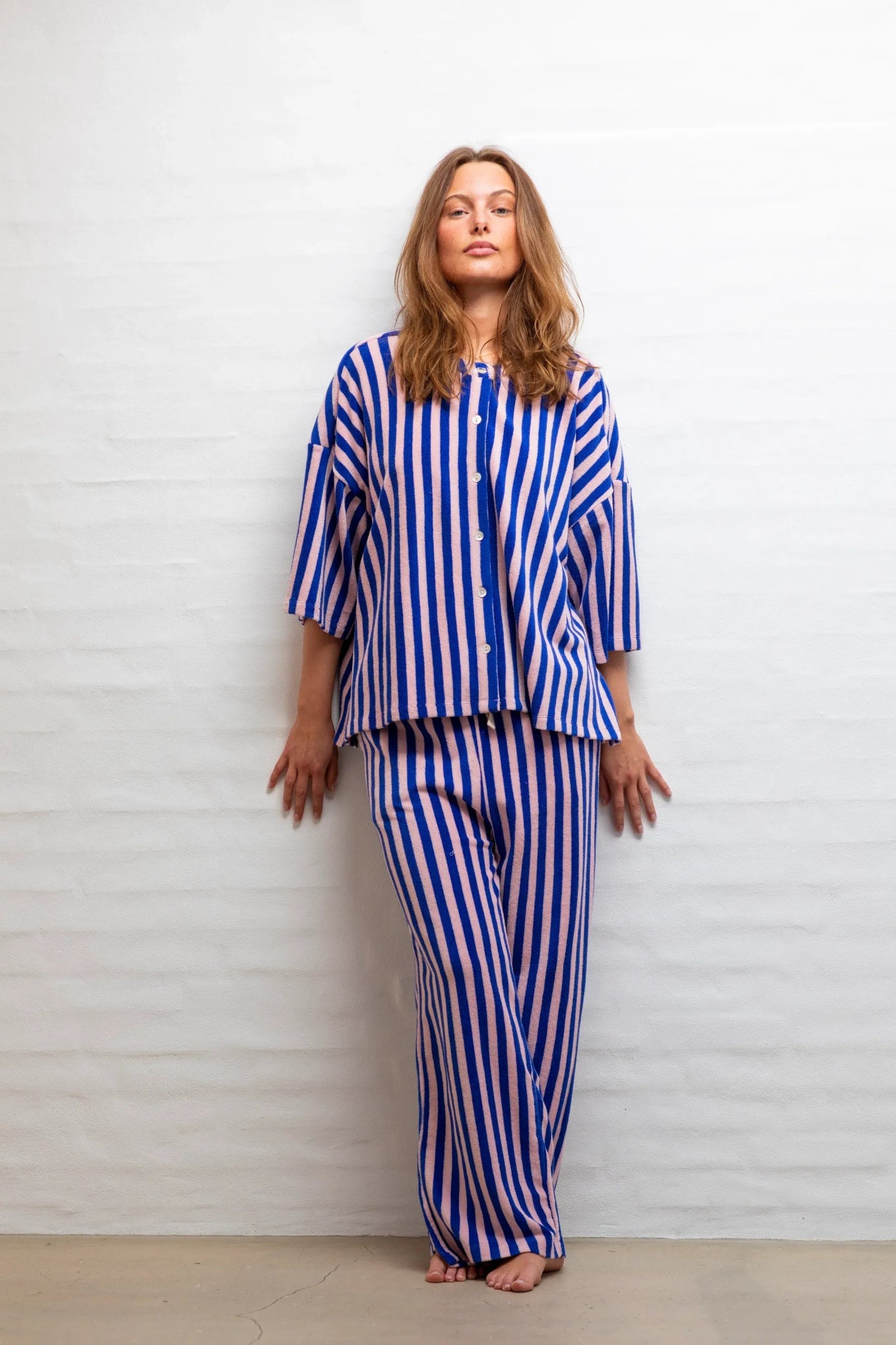 BONGUSTA - NARAM Oversized Shirt | dazzling blue & rose - Shirt - ROSA ECK -