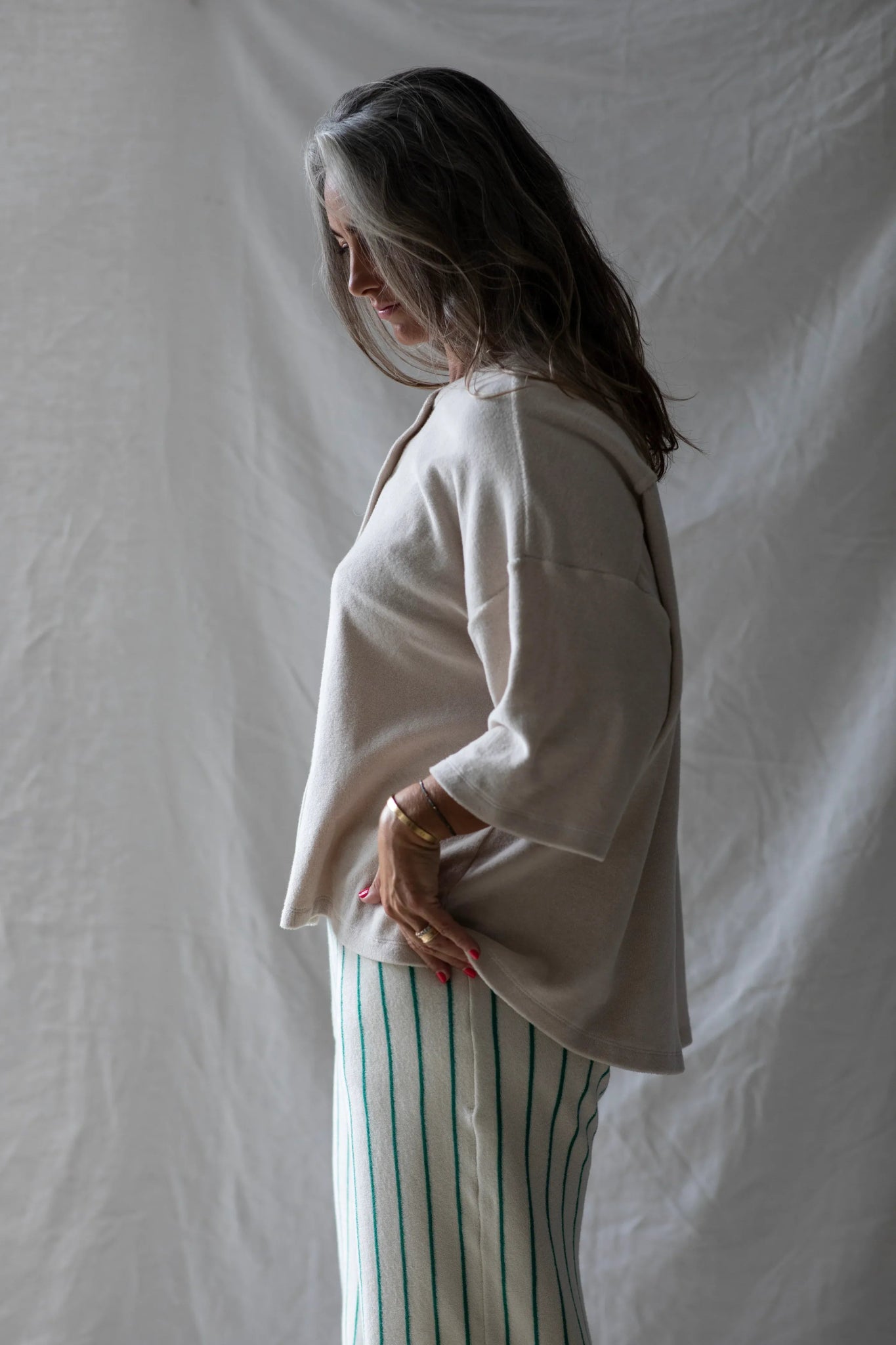 BONGUSTA - NARAM Oversized Shirt | moonbeam - Shirt - ROSA ECK -