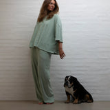 BONGUSTA - NARAM Oversized Shirt • silver sage - Shirt - ROSA ECK Concept Store