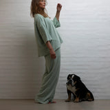 BONGUSTA - NARAM Oversized Shirt • silver sage - Shirt - ROSA ECK Concept Store