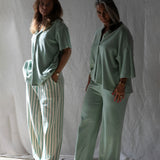 BONGUSTA - NARAM Oversized Shirt • silver sage - Shirt - ROSA ECK Concept Store