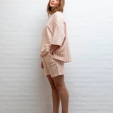 BONGUSTA - NARAM Oversized Shirt | tropical & creme - Shirt - ROSA ECK -