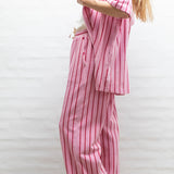 BONGUSTA - NARAM Pants | baby pink & ski patrol - Hose - ROSA ECK -