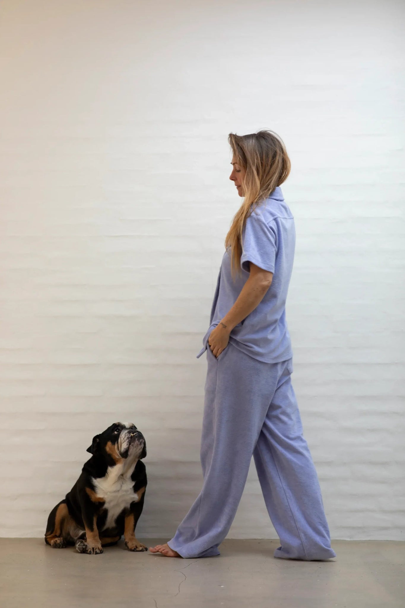 BONGUSTA - NARAM Pants | lavender blue - Hose - ROSA ECK -
