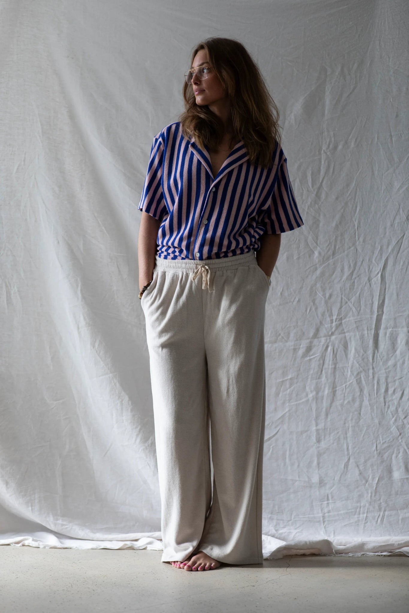 BONGUSTA - NARAM Pants | moonbeam - Hose - ROSA ECK -