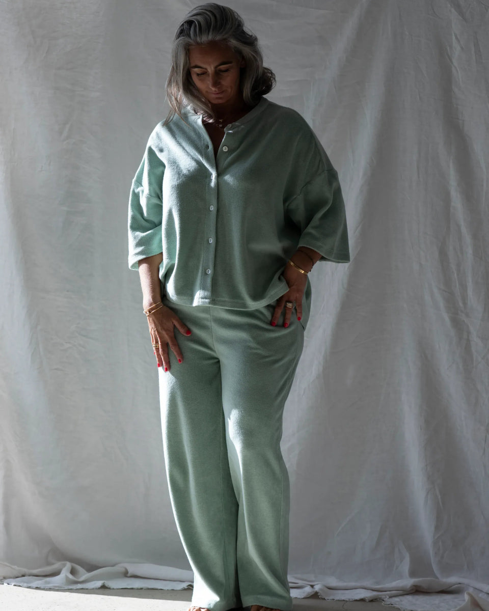BONGUSTA - NARAM Pants • silver sage - Hose - ROSA ECK Concept Store