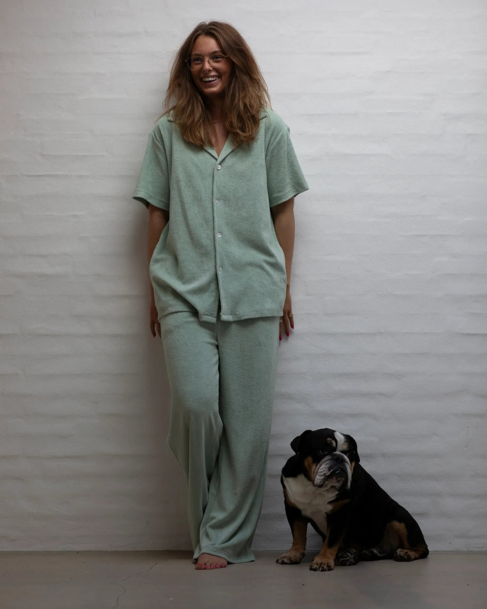 BONGUSTA - NARAM Pants • silver sage - Hose - ROSA ECK Concept Store