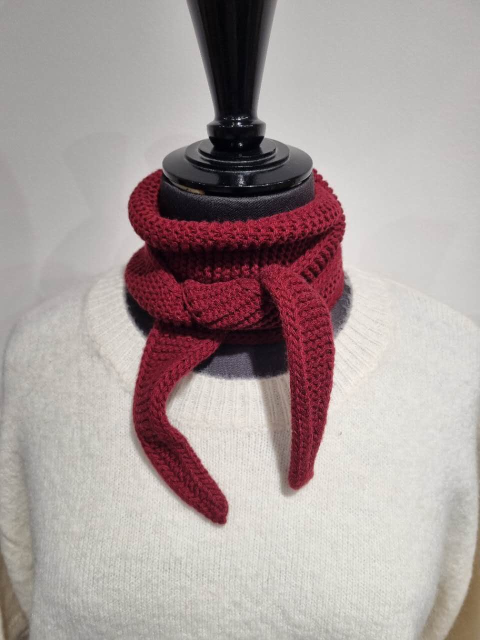 Calie Paris - Kleiner Strickschal • Schokolade - Schal - ROSA ECK