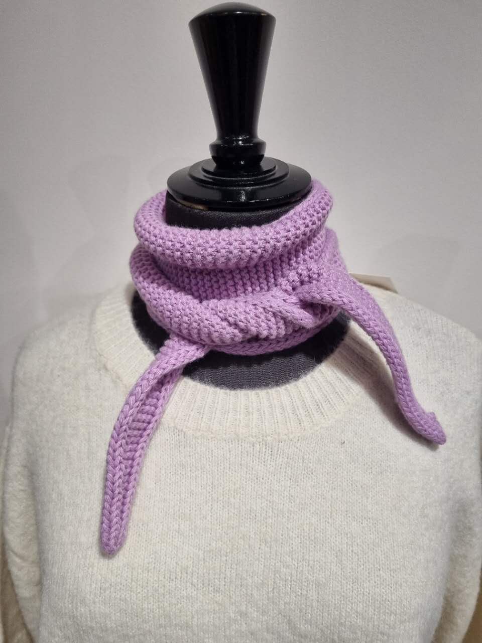 Calie Paris - Kleiner Strickschal • Schokolade - Schal - ROSA ECK