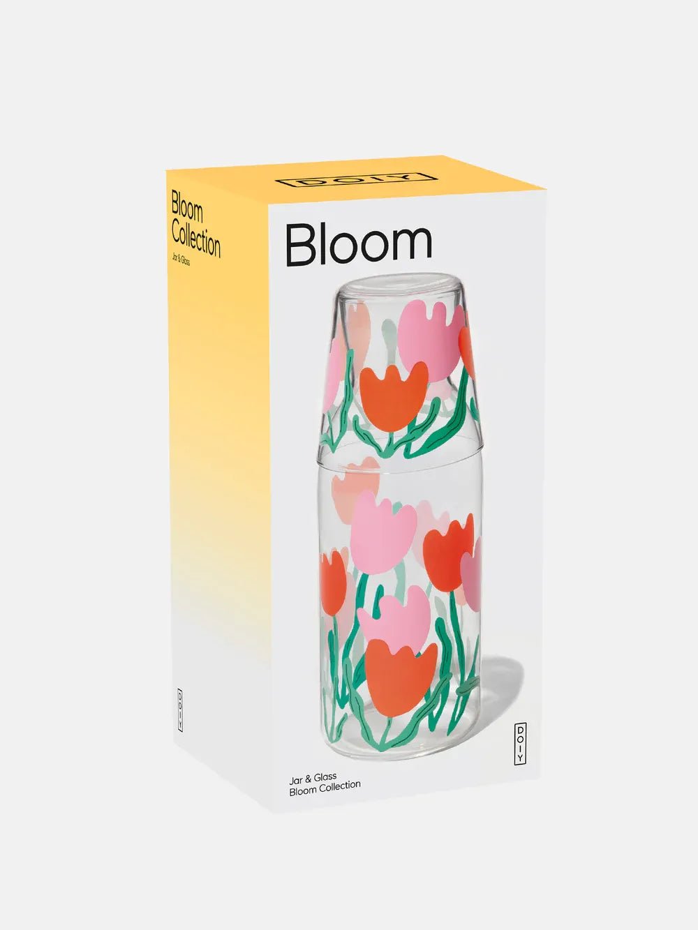DOIY - BLOOM Karaffe & Trinkglas - ROSA ECK Concept Store
