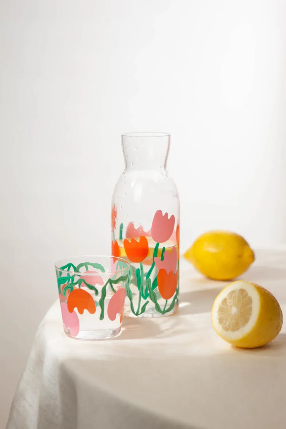DOIY - BLOOM Karaffe & Trinkglas - ROSA ECK Concept Store