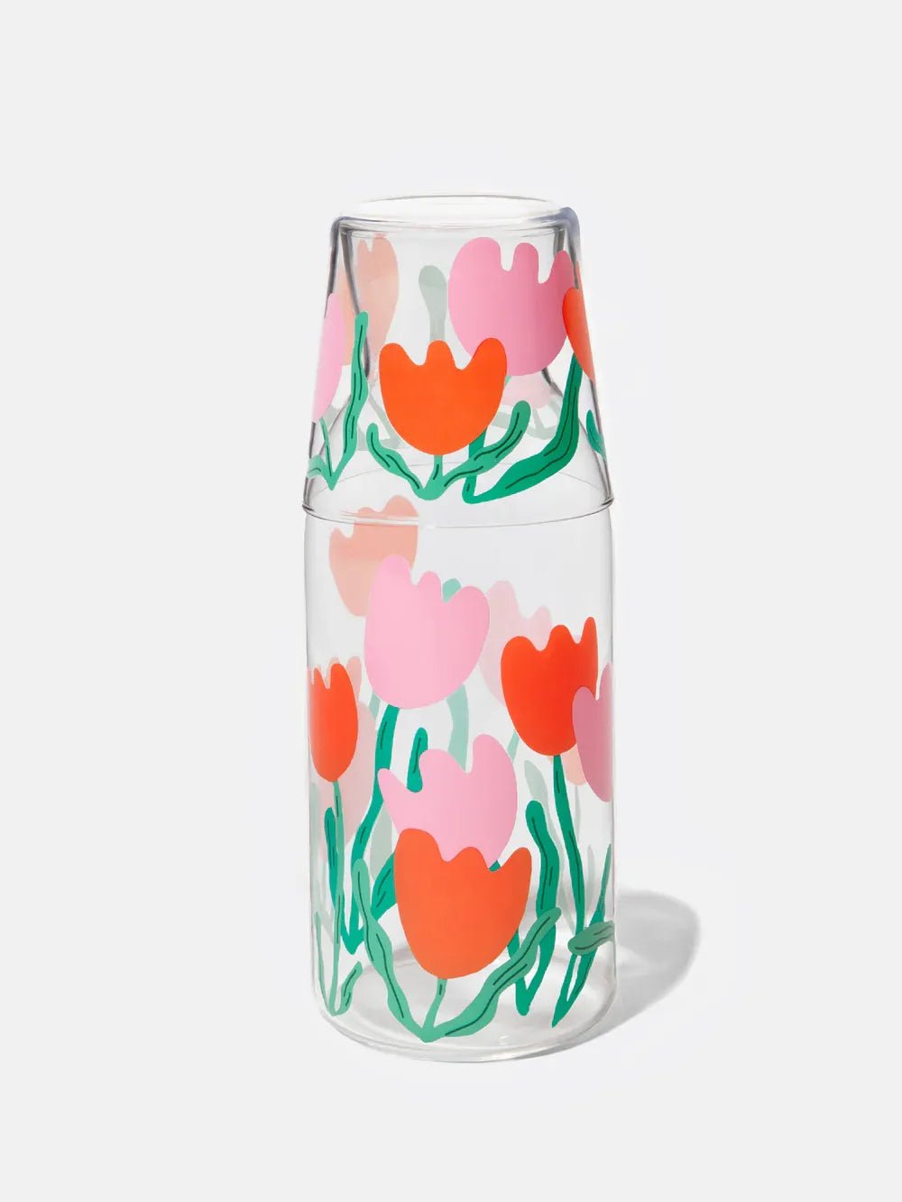 DOIY - BLOOM Karaffe & Trinkglas - ROSA ECK Concept Store