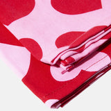 DOIY - LOVE Set mit 2 Geschirrtüchern - ROSA ECK - Herz, Rosa, Rot