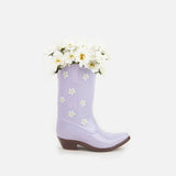DOIY - RODEO COWBOY BOOT Vase | Lilac - ROSA ECK - Flieder, Lila, Stiefel