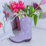 DOIY - RODEO COWBOY BOOT Vase | Lilac - ROSA ECK - Flieder, Lila, Stiefel