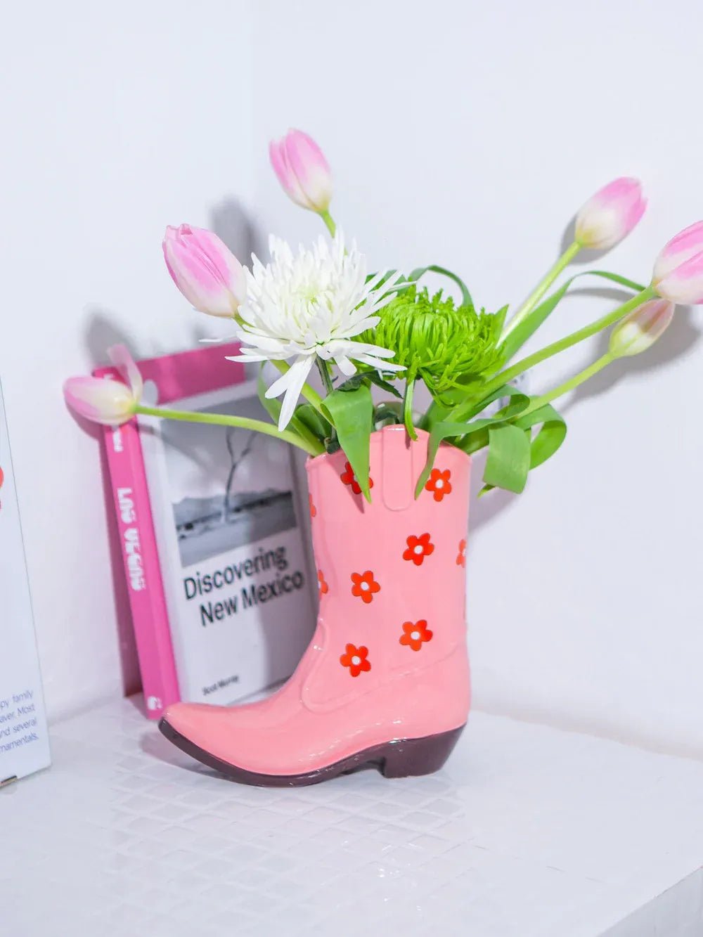 DOIY - RODEO COWBOY BOOT Vase | Pink - ROSA ECK Concept Store