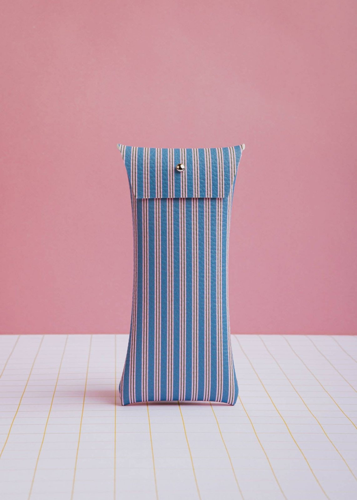 ECKE - Brillenetui • Blau/Rosa Streifen - Brillen - Etui - ROSA ECK