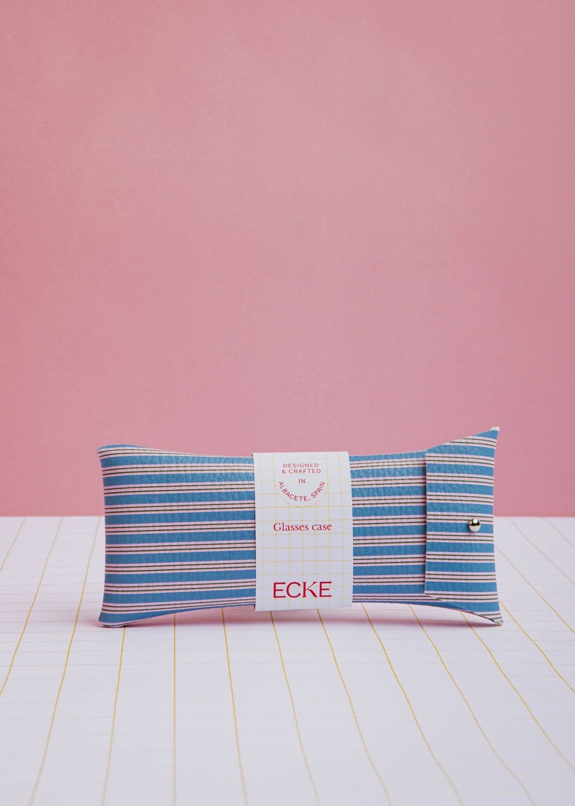 ECKE - Brillenetui • Blau/Rosa Streifen - Brillen - Etui - ROSA ECK