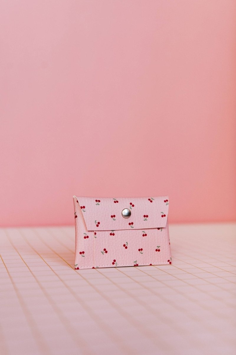 ECKE - CEREZAS Mini Geldbeutel | Klick | Kirschen Rosa - ROSA ECK - Kirschen, Pink, Rosa