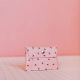 ECKE - CEREZAS Mini Geldbeutel | Klick | Kirschen Rosa - ROSA ECK - Kirschen, Pink, Rosa