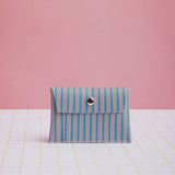 ECKE - Geldbeutel • Blau/Rosa Streifen - Geldbeutel - ROSA ECK